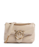Pinko Love Puff Baby Borsa a spalla beige/grigio fumo/antique gold