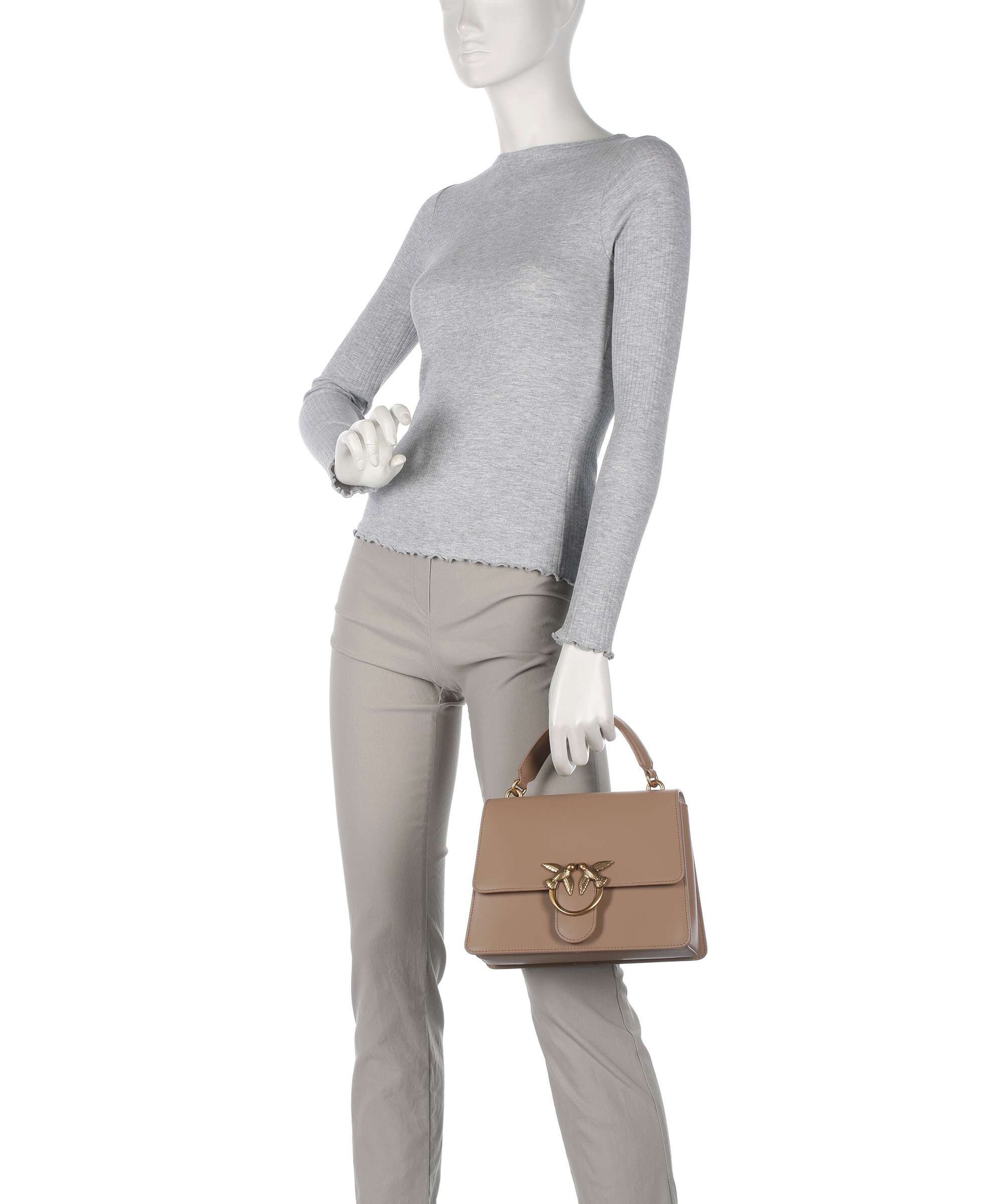 Pinko Love One Classic Handbag biscotto zenzero/antique gold