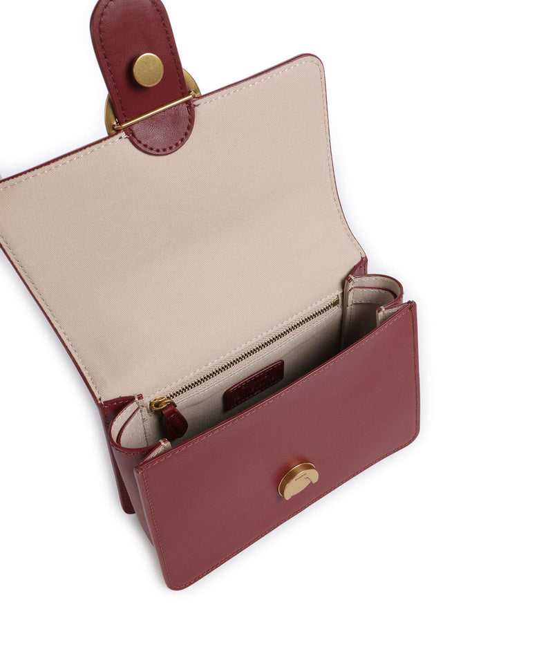 Pinko Love One Mini Handbag bordeaux merlot/antique gold