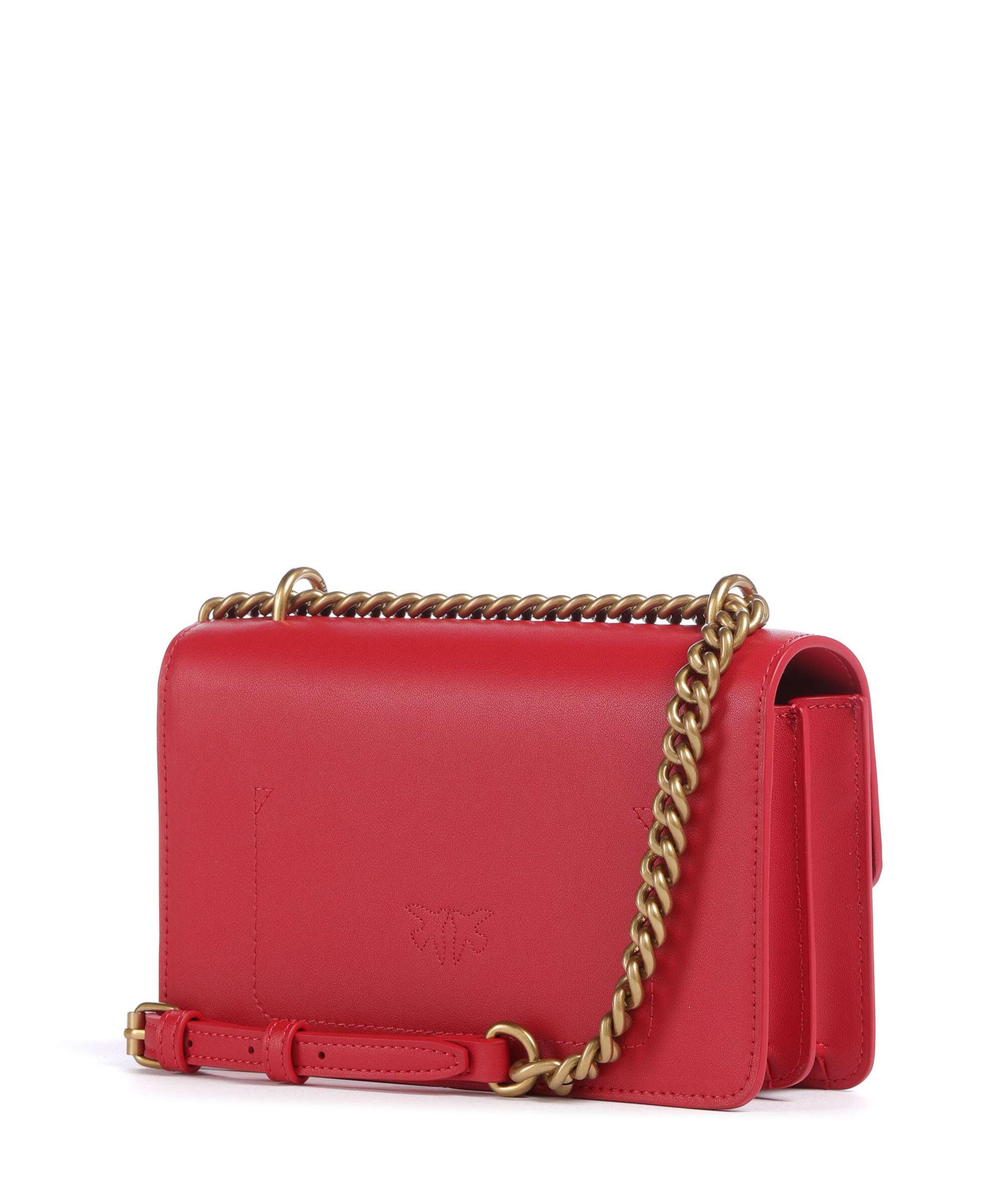 Pinko Love One Mini Shoulder bag rosso/antique gold