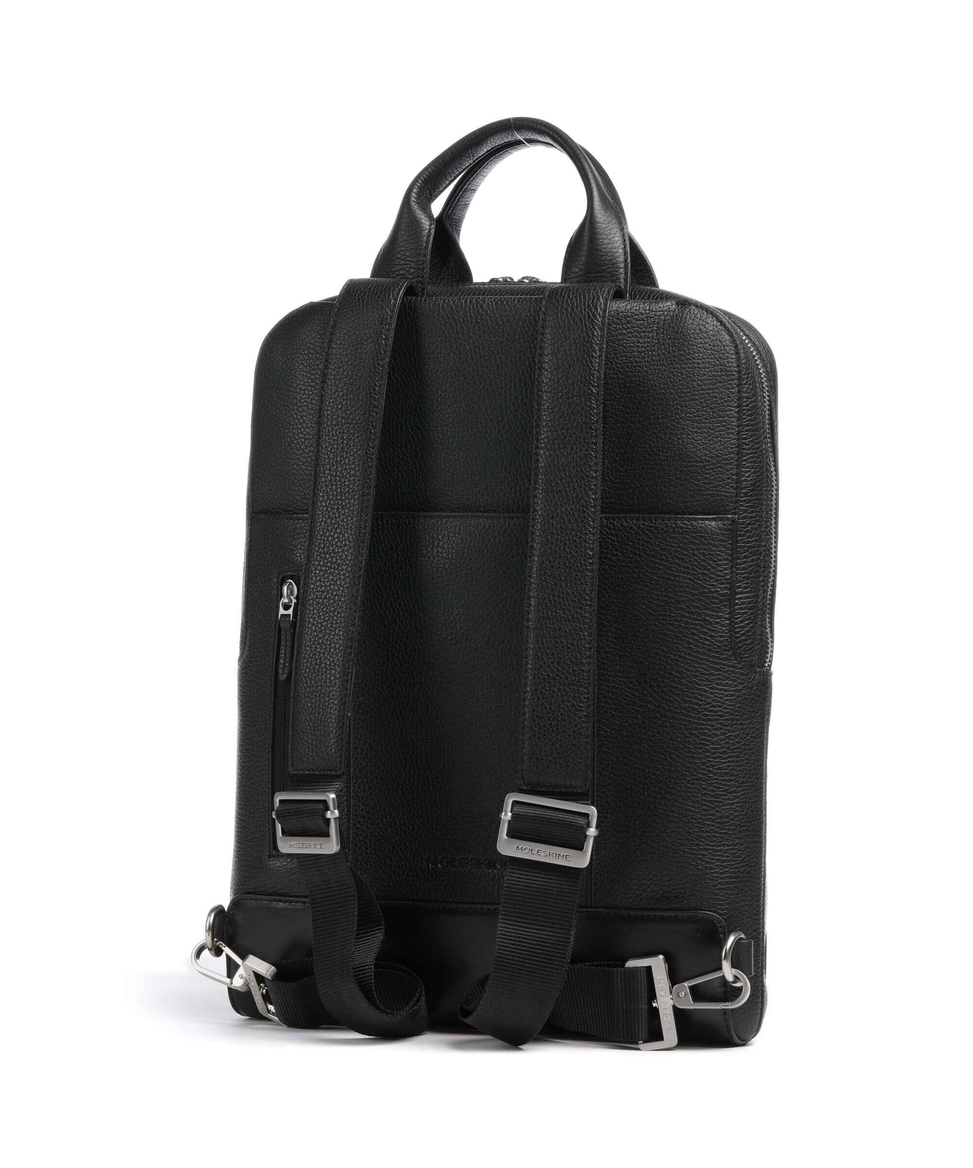 Moleskine Classic Leather Backpack schwarz