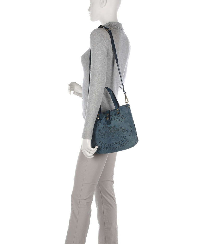 Campomaggi Handbag beige/zaffiro/nera