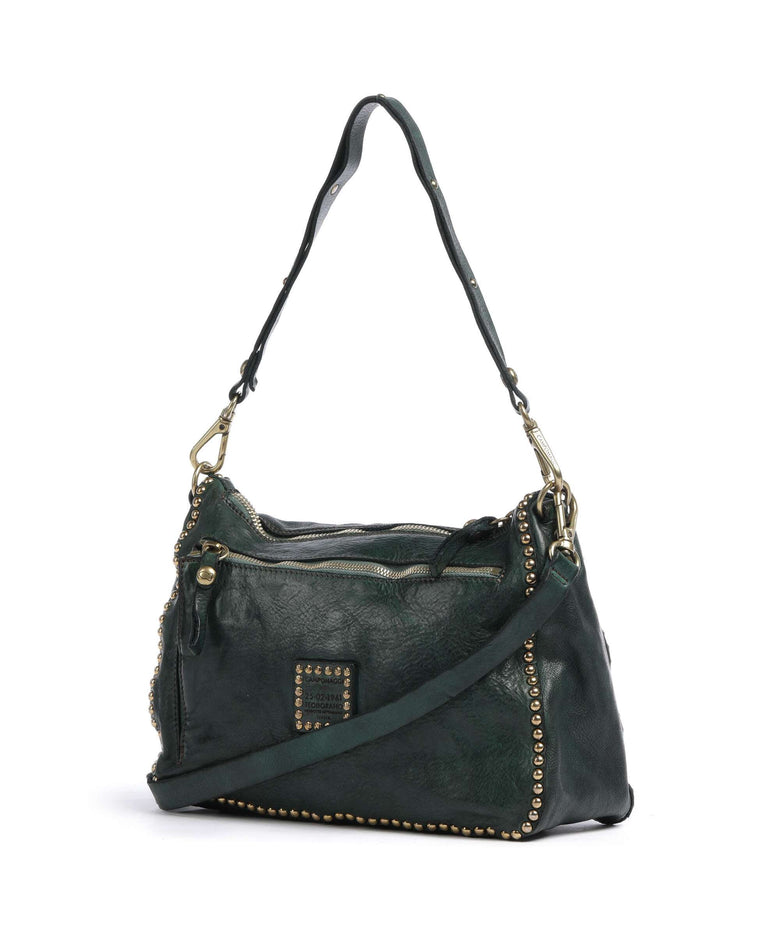 Campomaggi Hobo bag green bottle