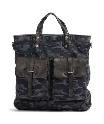 Campomaggi Sac à main porté dos camouflage blue/dark grey