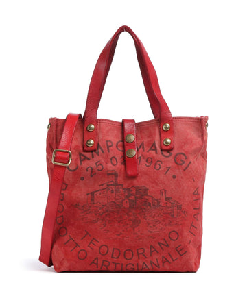 Campomaggi Sac à main beige/rosso/moro