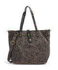 Campomaggi Tote bag verde militare/nera