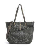 Campomaggi Borsa shopper grigio ghiaccio