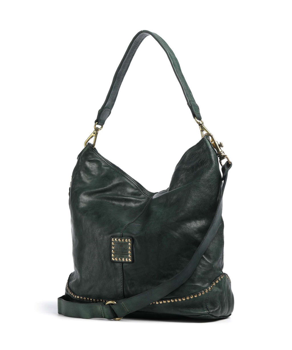 Campomaggi Hobo bag green bottle