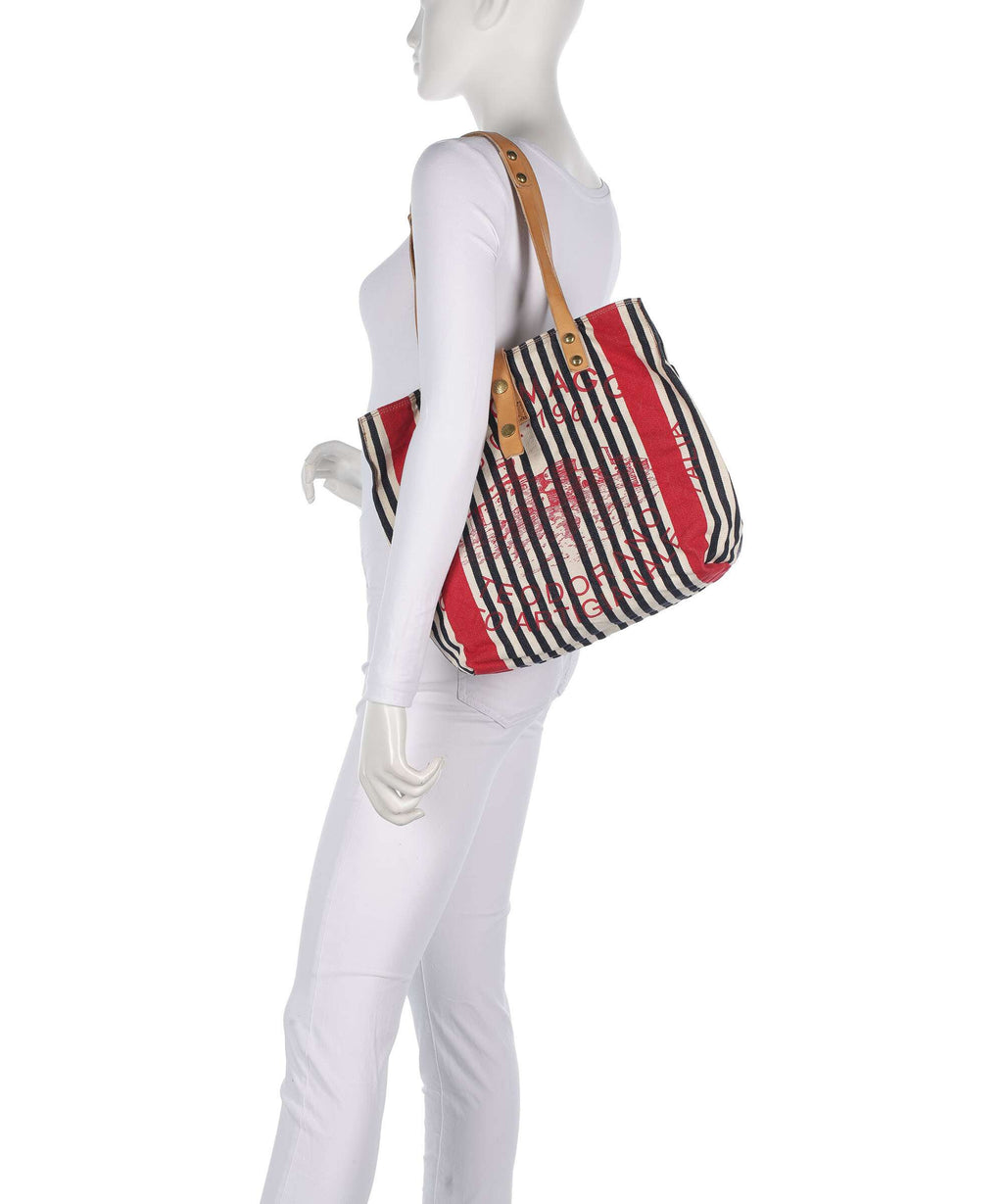 Campomaggi Tote bag blue/red/beige