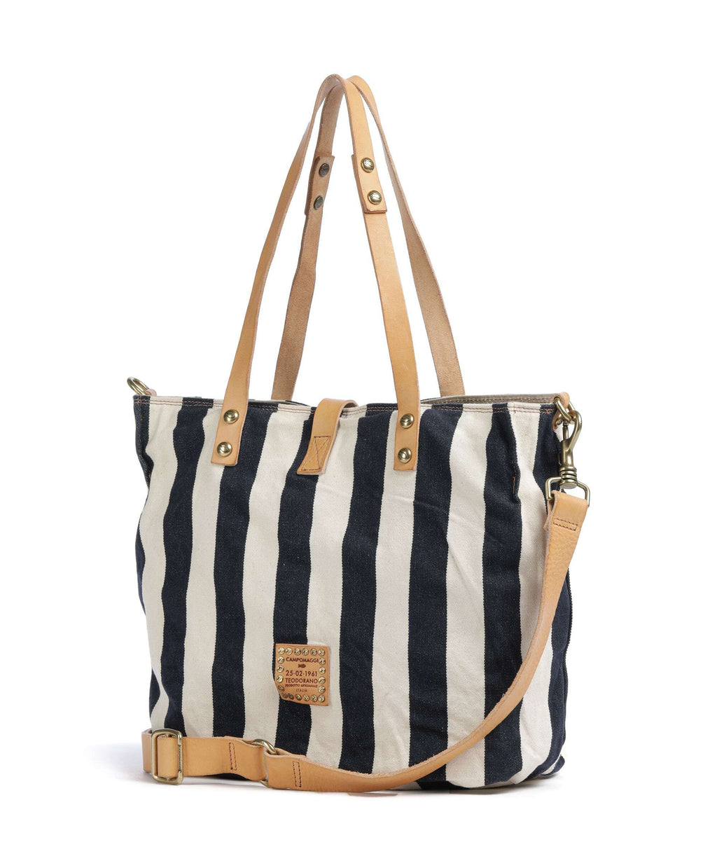 Campomaggi Tote bag blue/beige