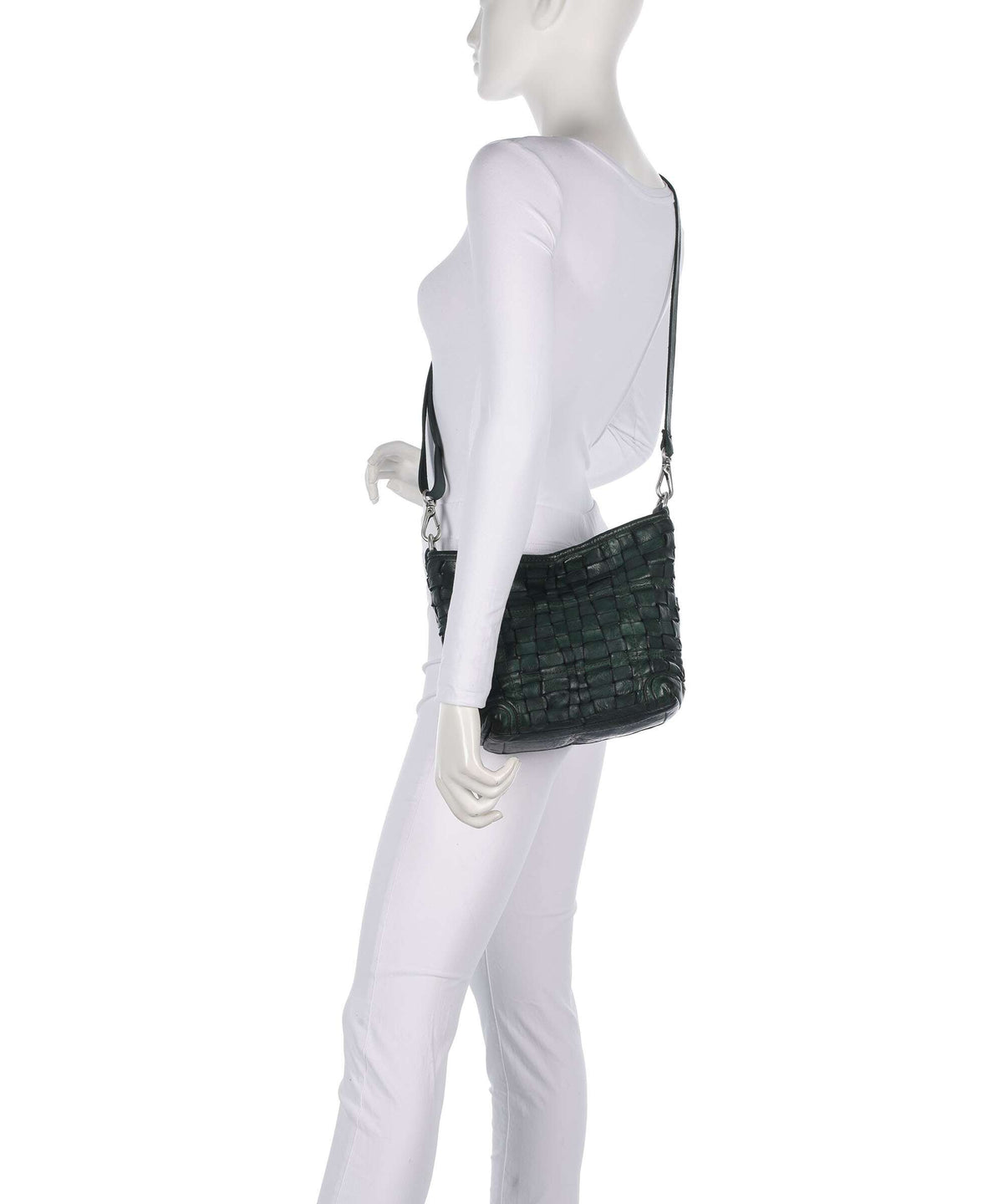 Campomaggi Hobo bag green bottle