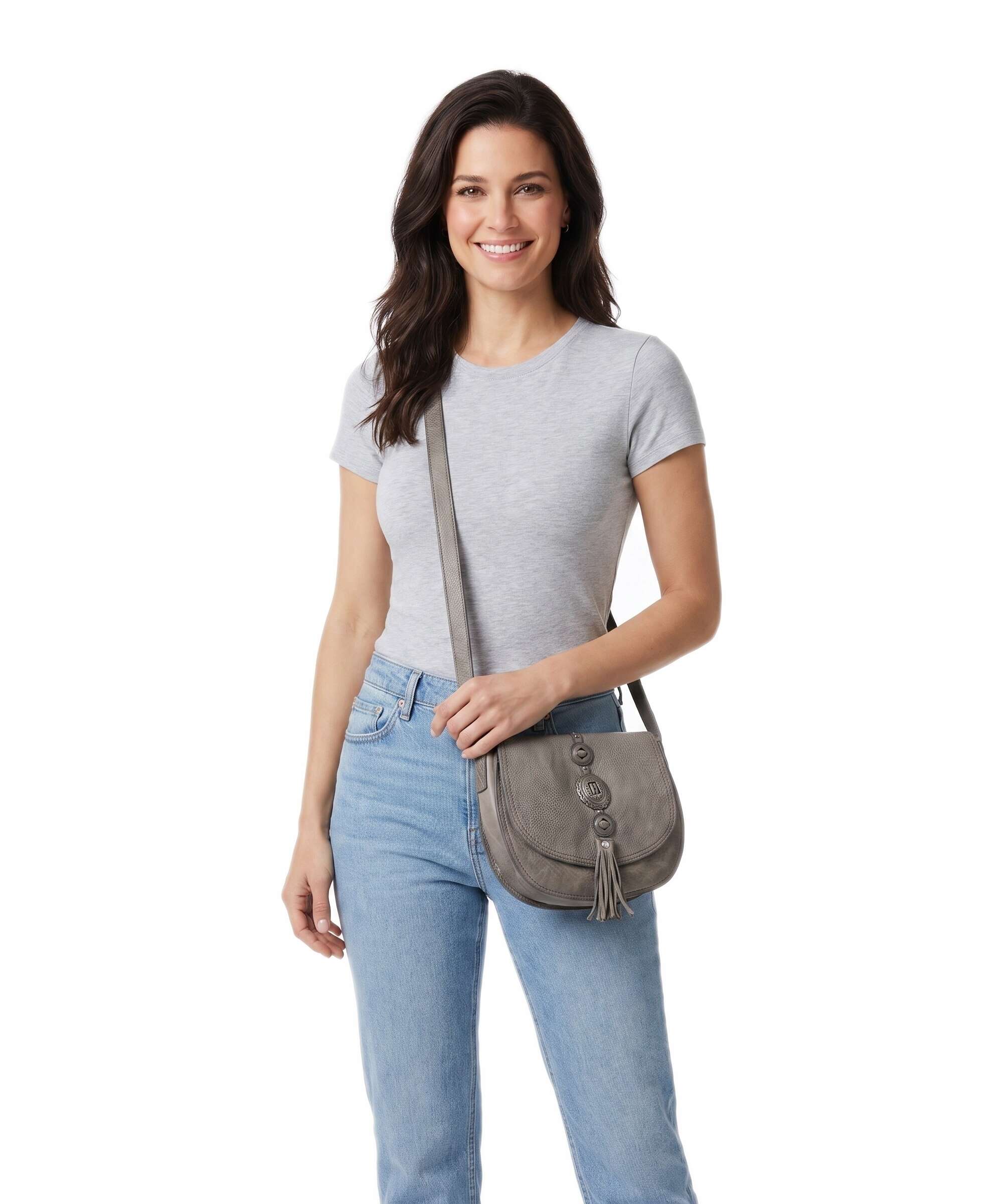 Campomaggi Crossbody bag cement