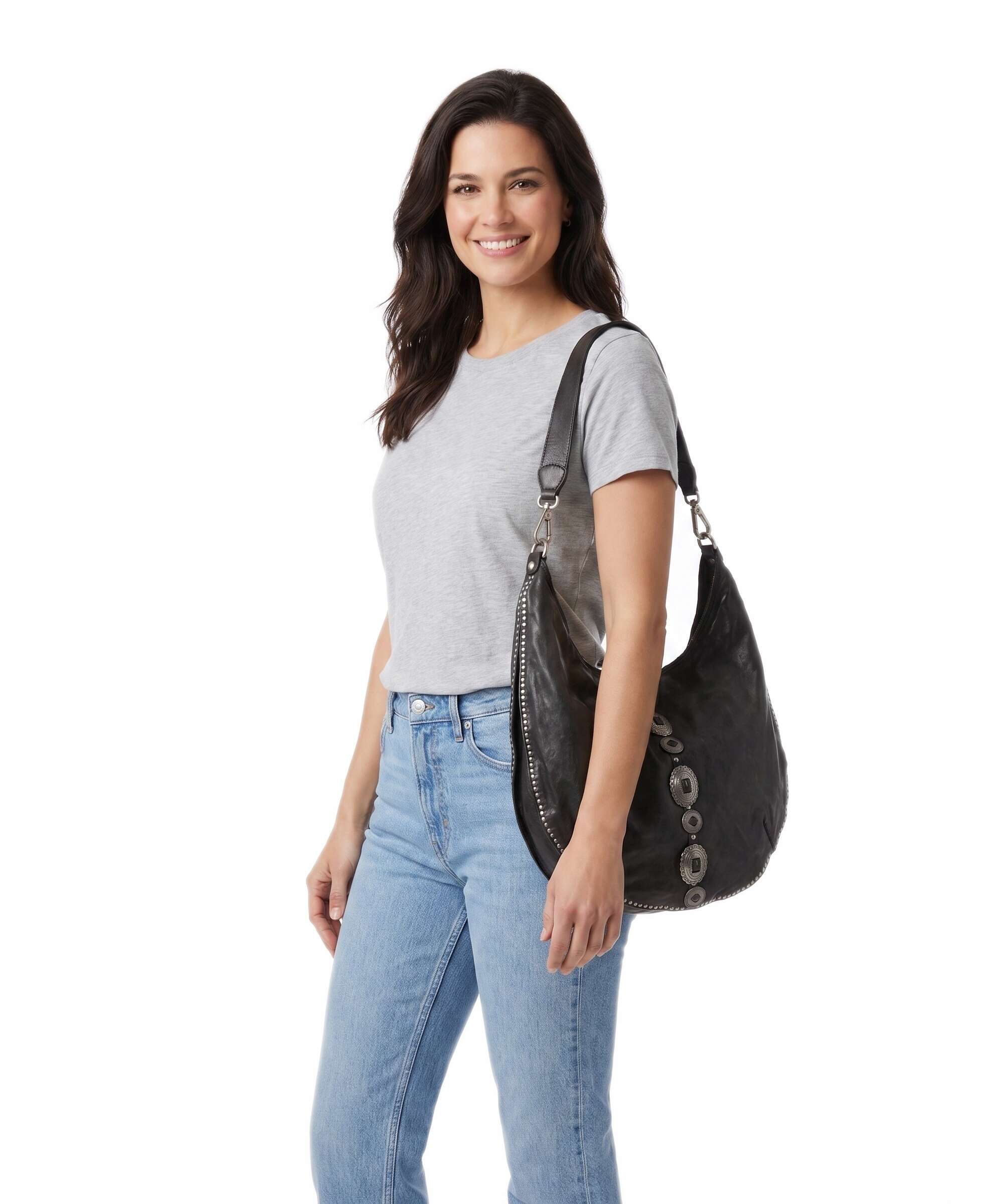 Campomaggi Hobo bag grey