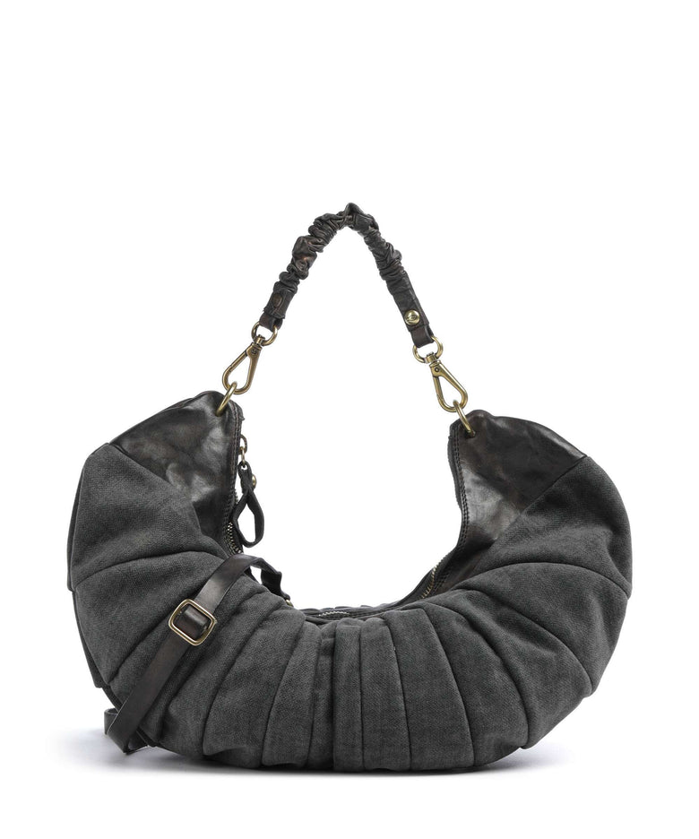 Campomaggi Hobo bag grey/dark grey