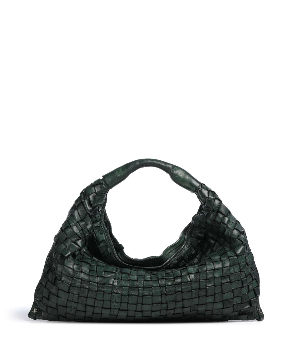Campomaggi Hobo bag green bottle