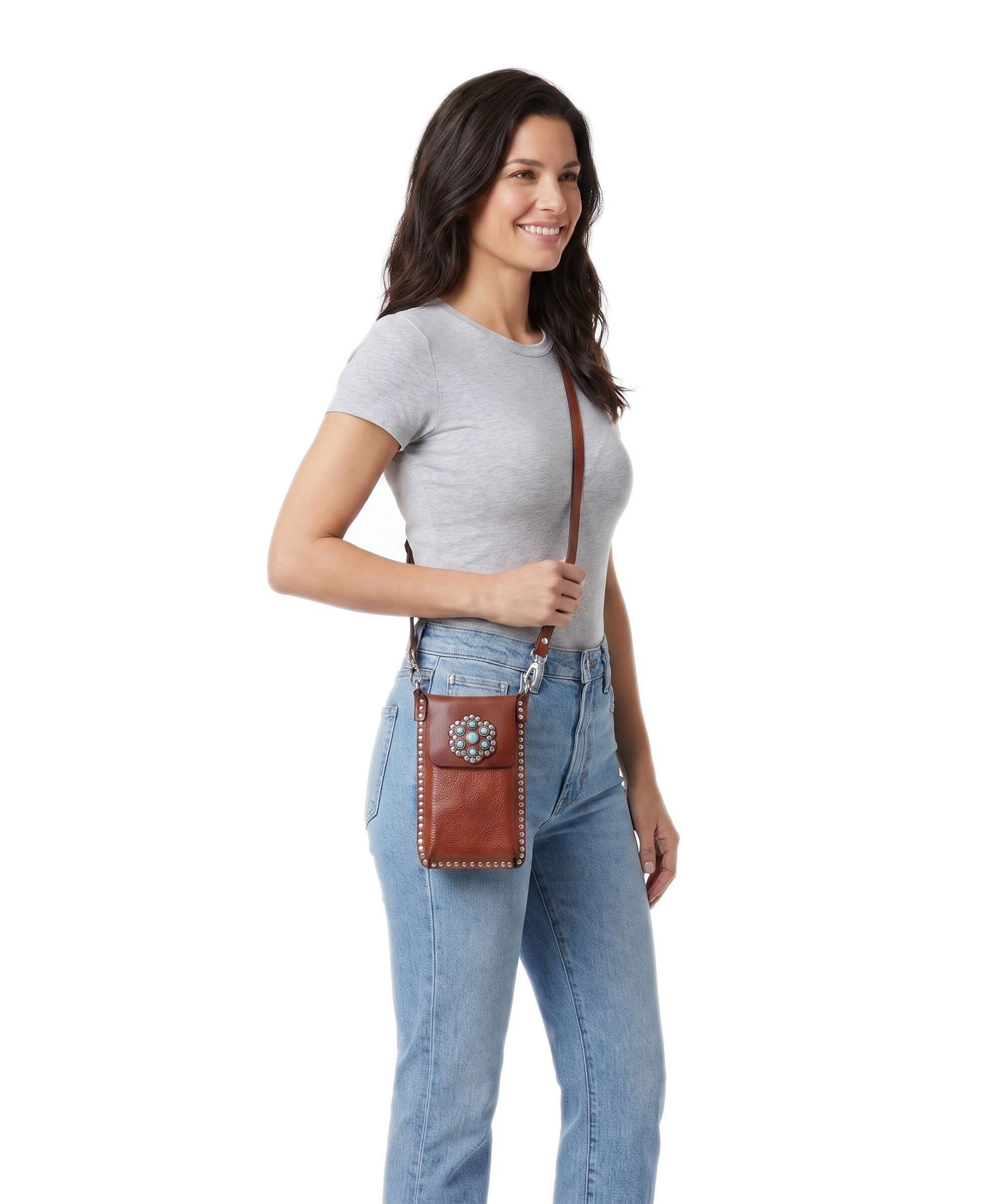 Campomaggi Phone bag cognac