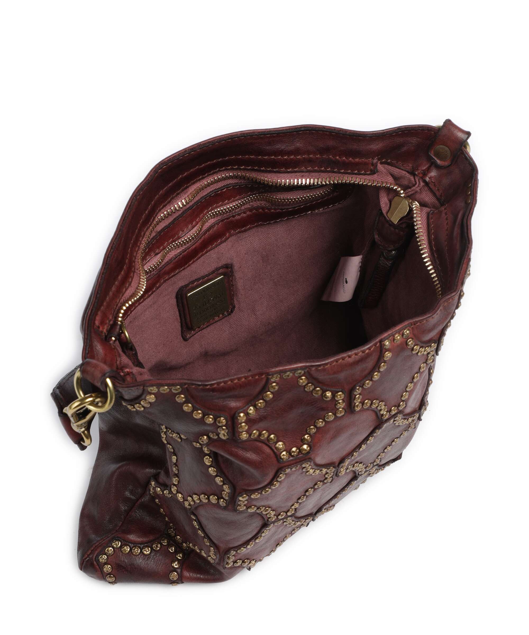 Campomaggi Hobo bag wine