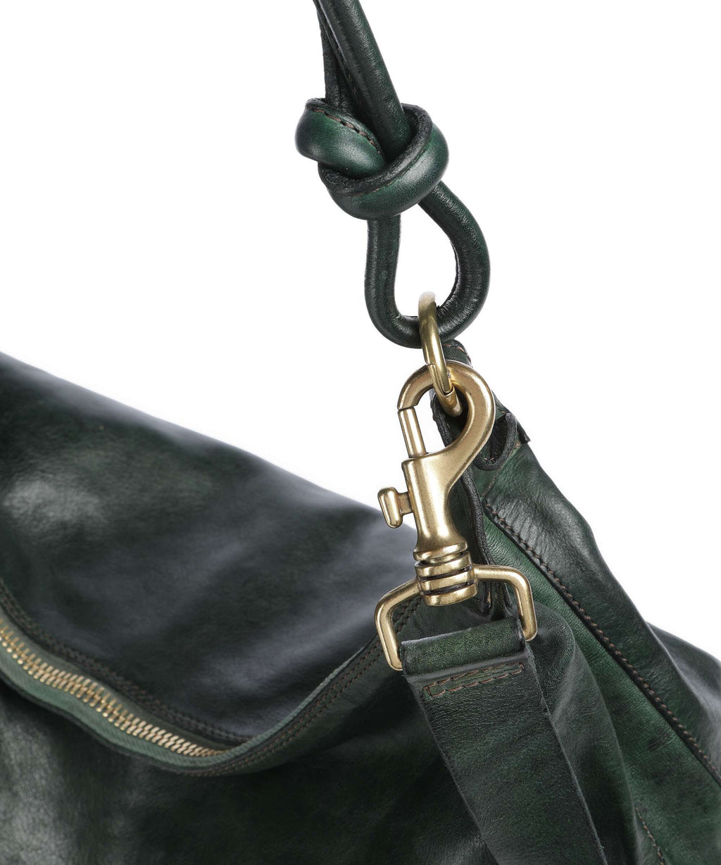 Campomaggi Hobo bag green bottle