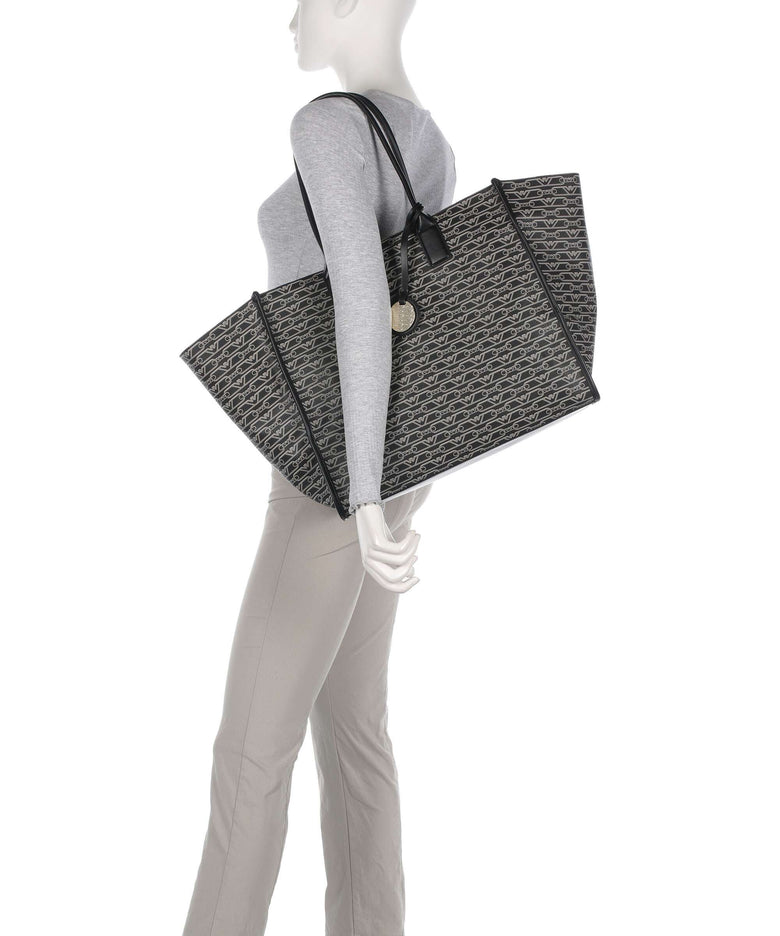 Emporio Armani La Gio Tote bag nero/ecru