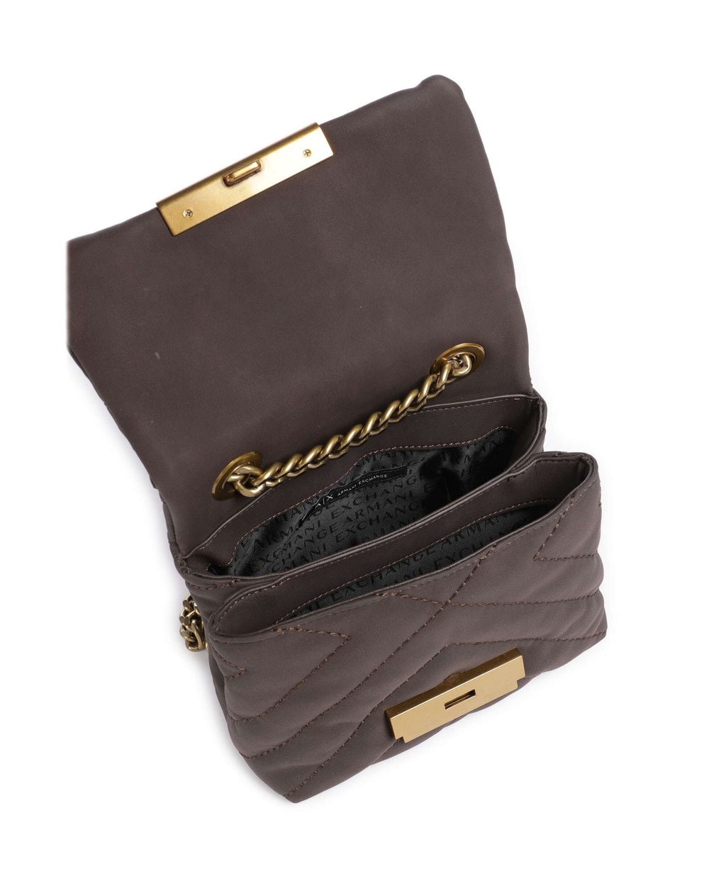 Armani Exchange Victoria Mini Crossbody bag dark doha