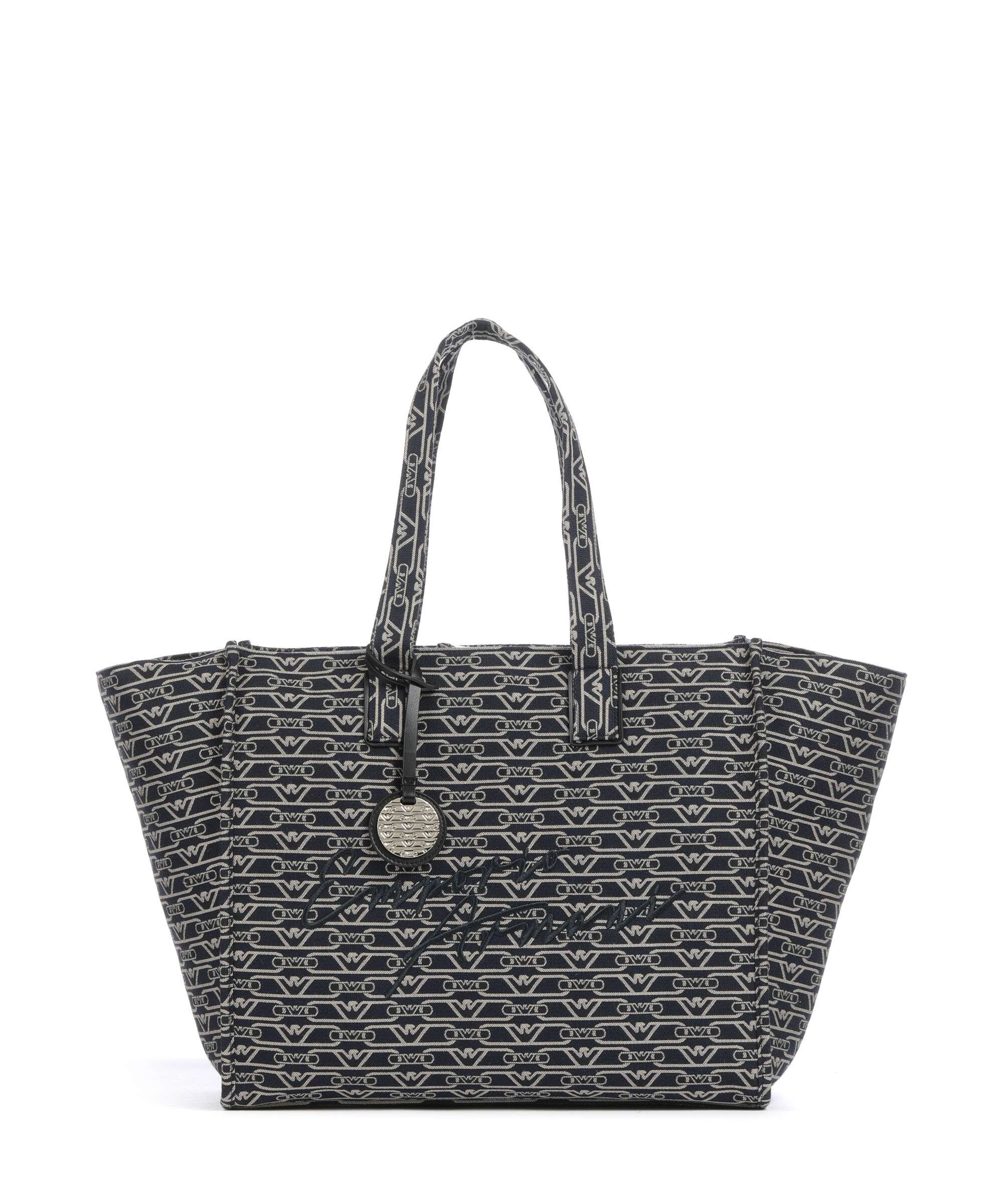 Emporio Armani La Gio Tote bag blu/ecru