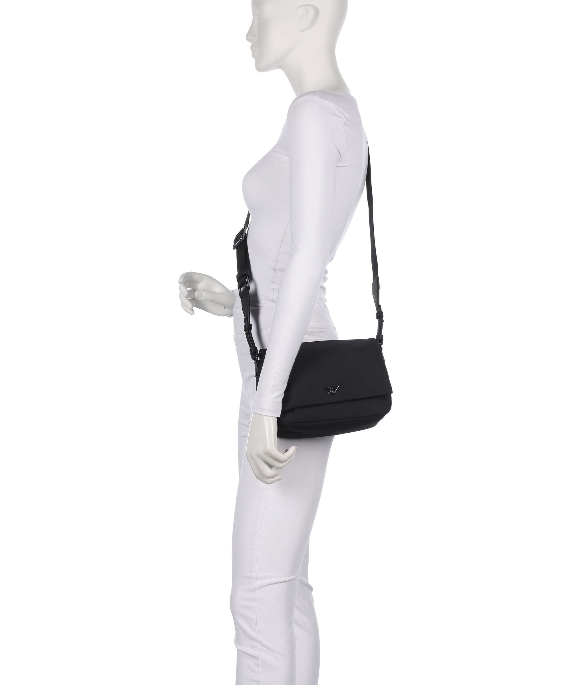 Emporio Armani Nylon Recycled Crossbody bag black beauty