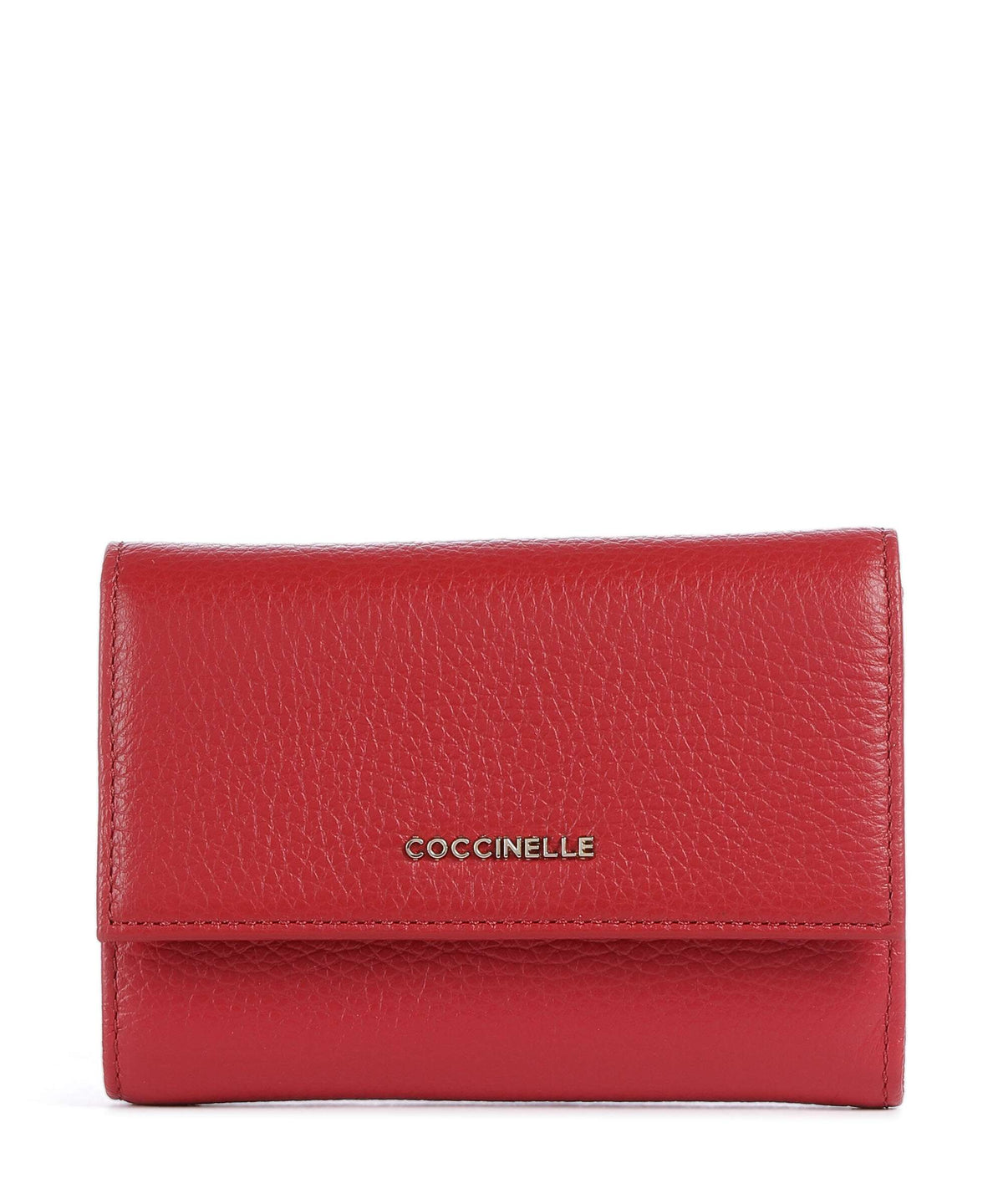 Coccinelle Metallic Soft Wallet ruby