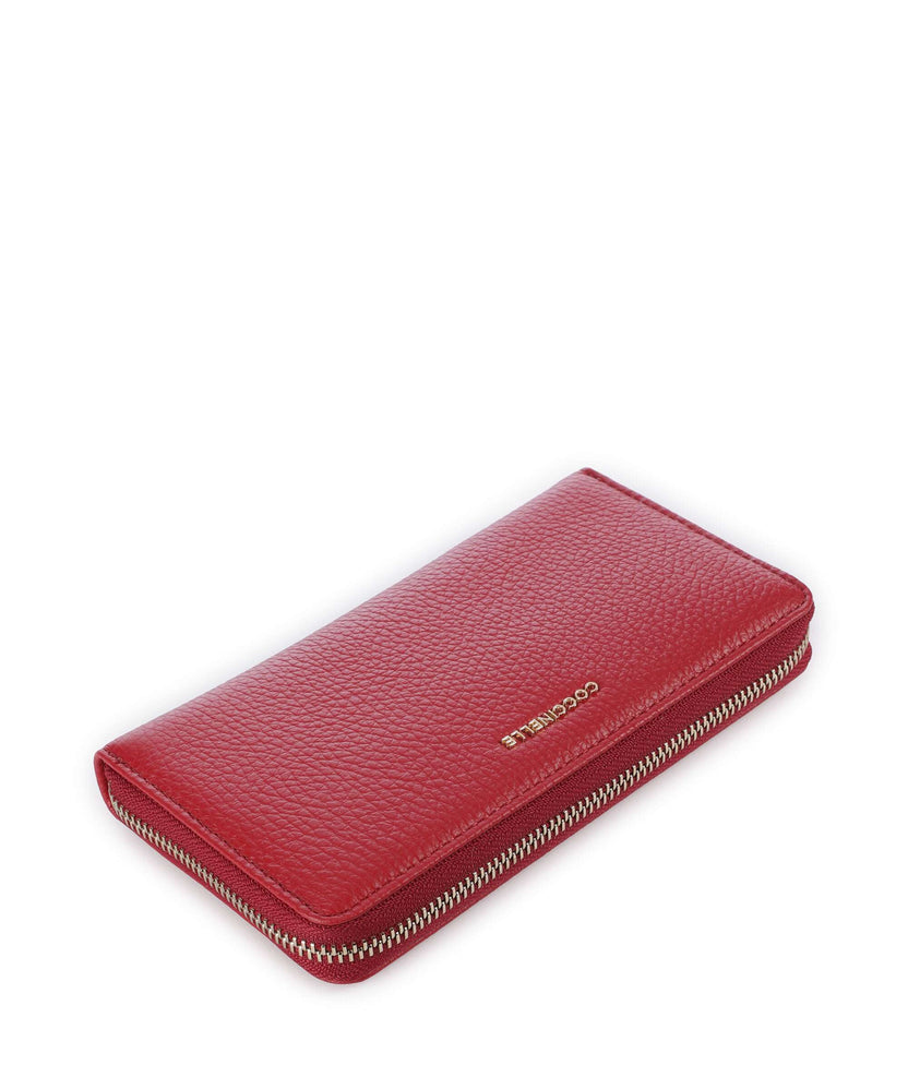 Coccinelle Metallic Soft Wallet ruby