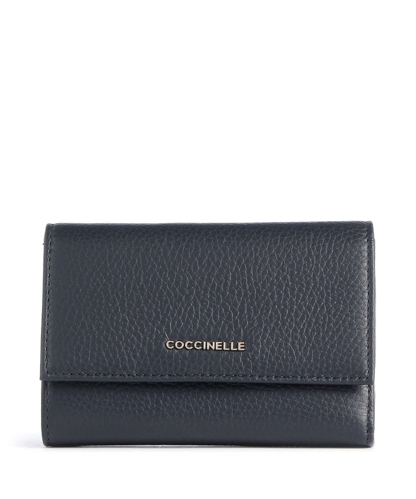 Coccinelle Metallic Soft RFID Wallet midnight blue