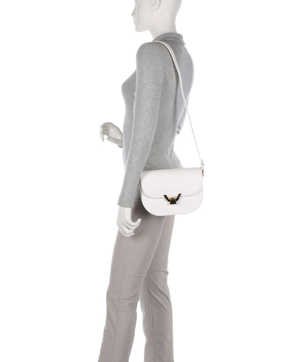 Coccinelle Dew Crossbody bag brillant white