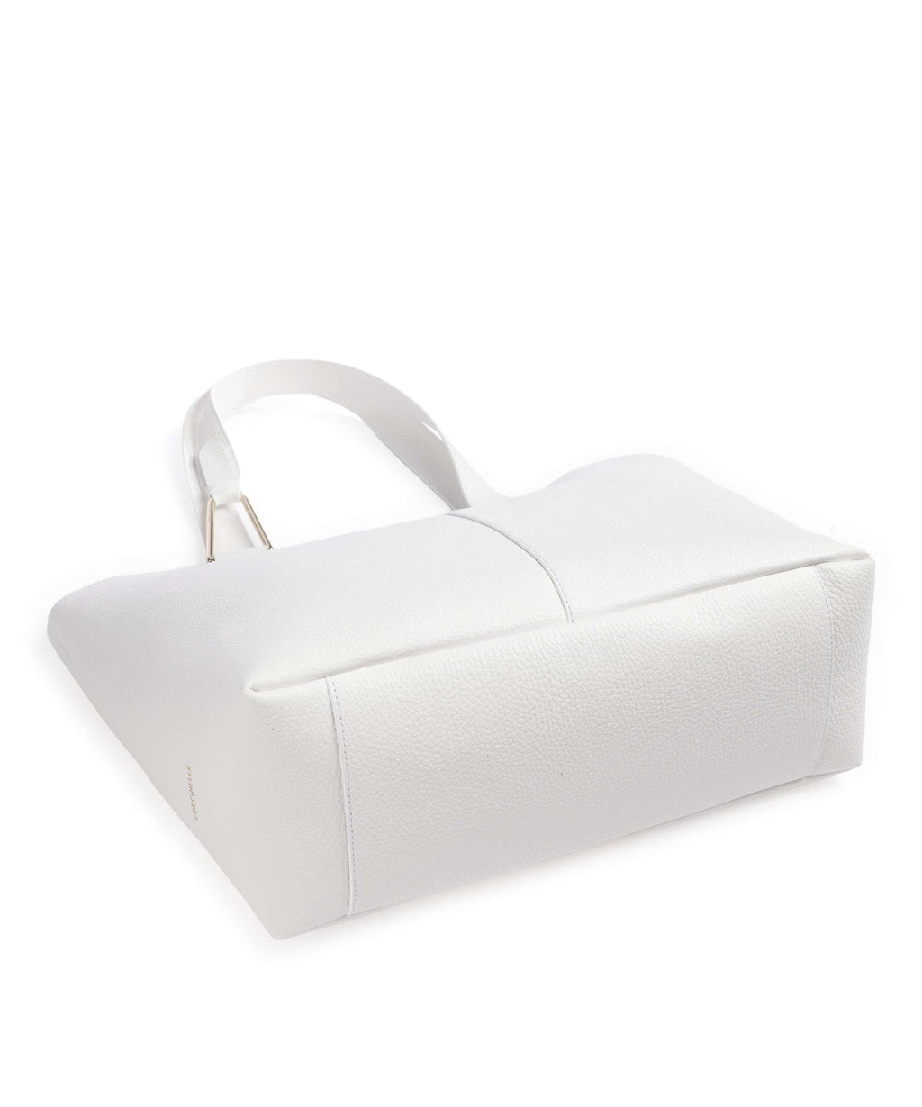 Coccinelle Brume Tote bag brillant white