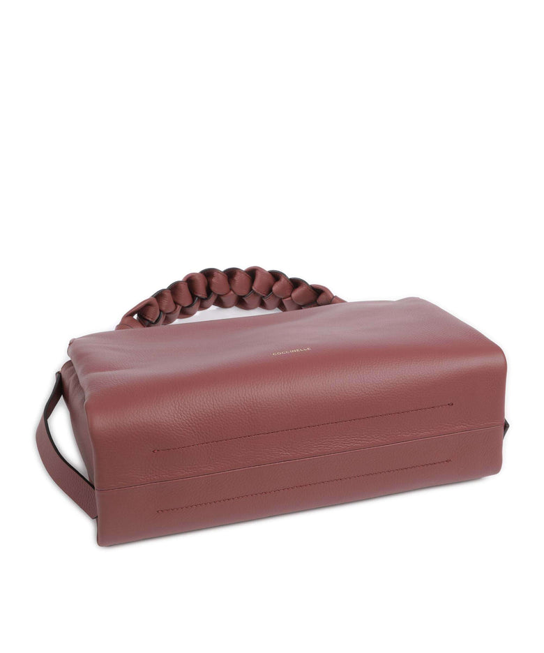 Coccinelle Boheme Grana Double Hobo bag brandy/grenadine red