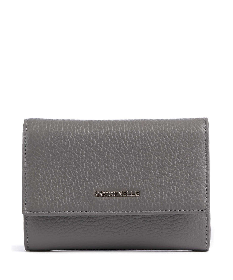 Coccinelle Metallic Soft Wallet grafite