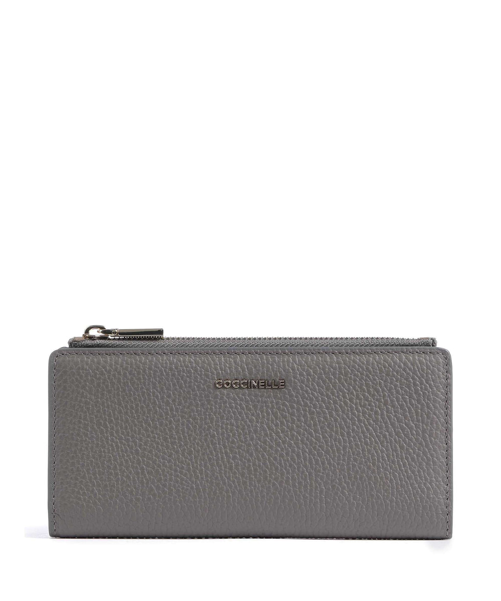 Coccinelle Metallic Soft Wallet grafite