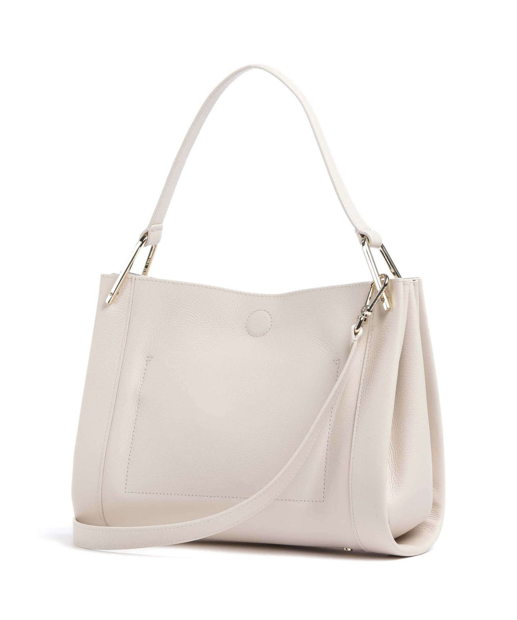 Coccinelle Wallace Shoulder bag lambskin white/laurel green