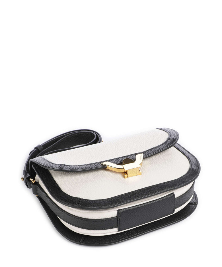 Coccinelle Dew Crossbody bag blanco/noir