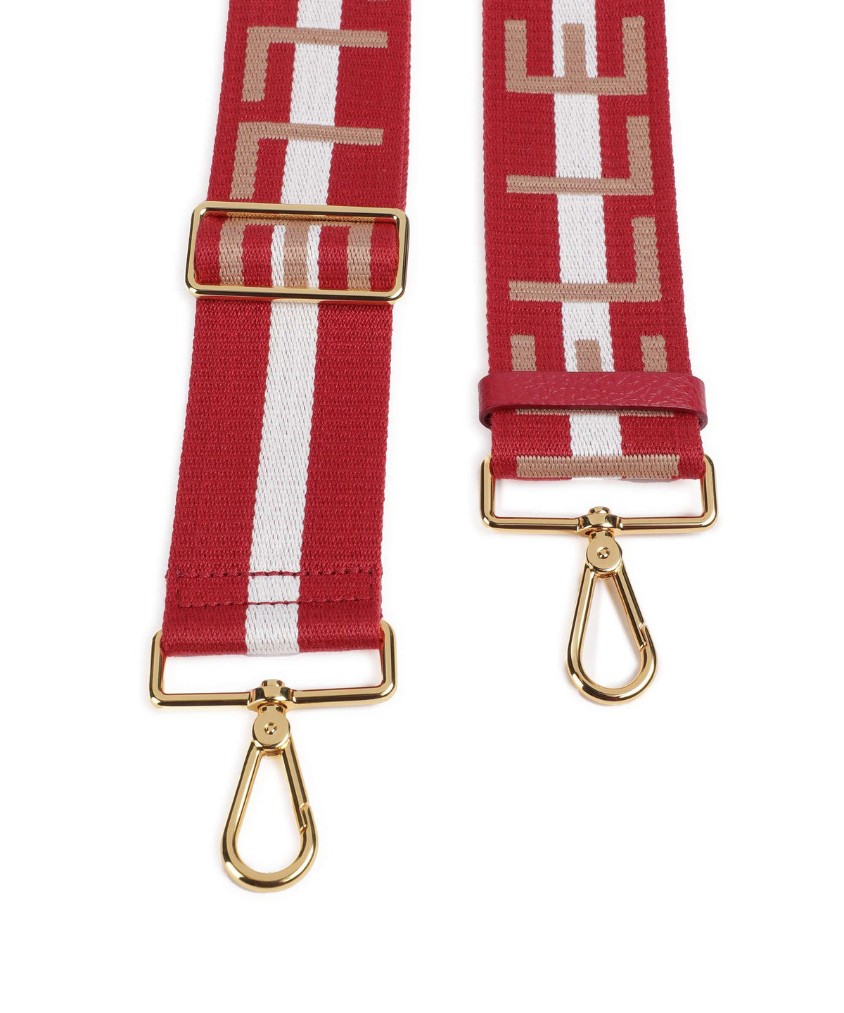 Coccinelle Nastro Signature Bag strap multicolour/sangria