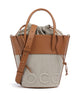 Coccinelle Myrtha Canvas Sac seau natural/cuir