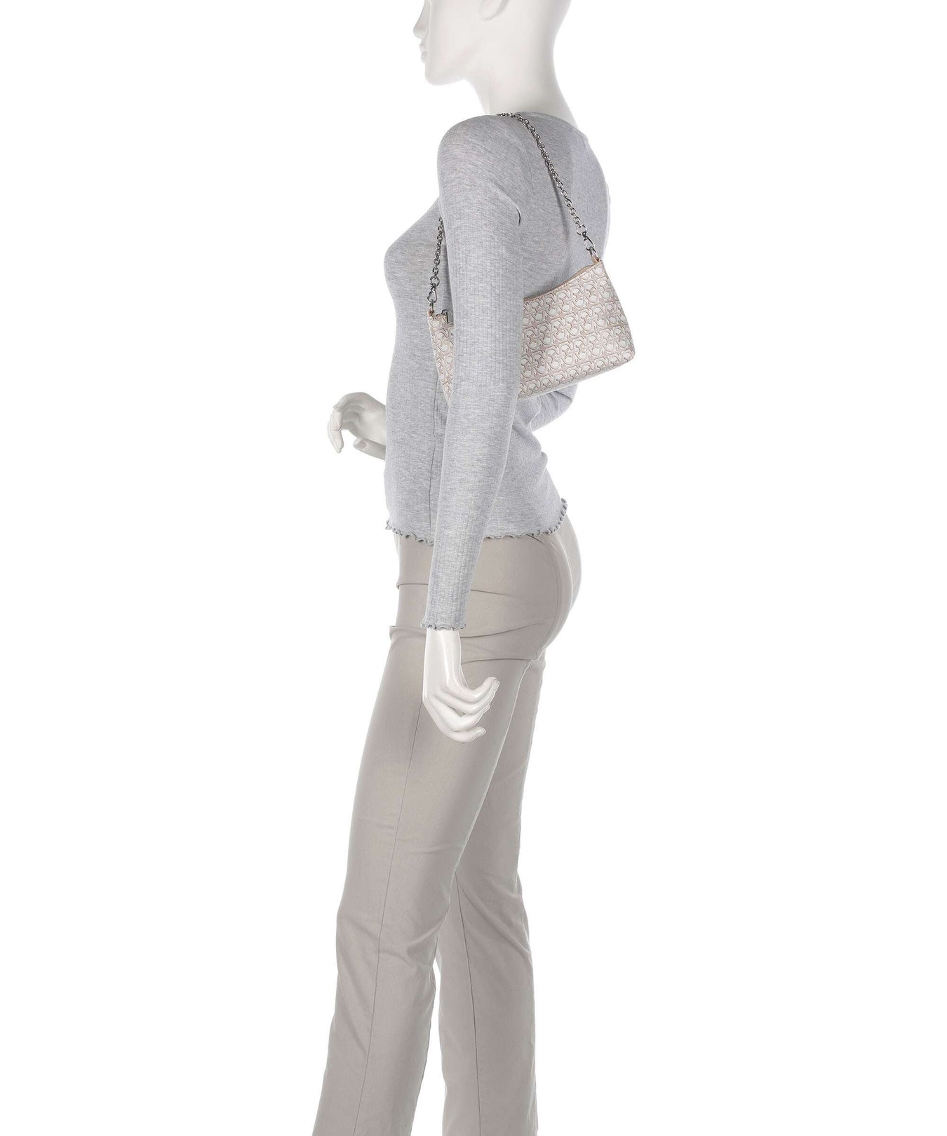 Coccinelle Aura Monogram Shoulder bag multicolour/blanco/rosette