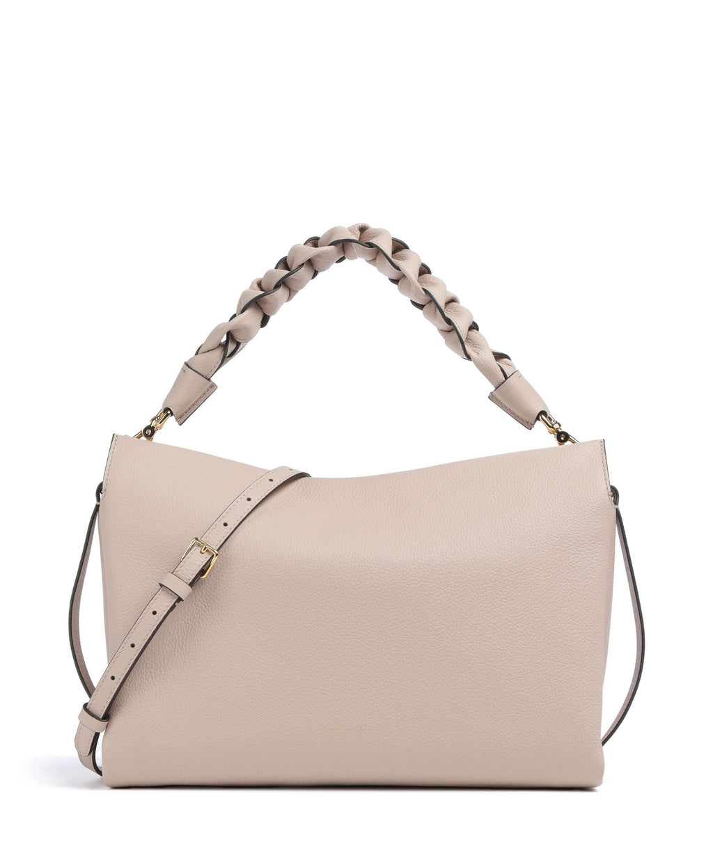 Coccinelle Boheme Grana Double Hobo bag rosette/warm taupe