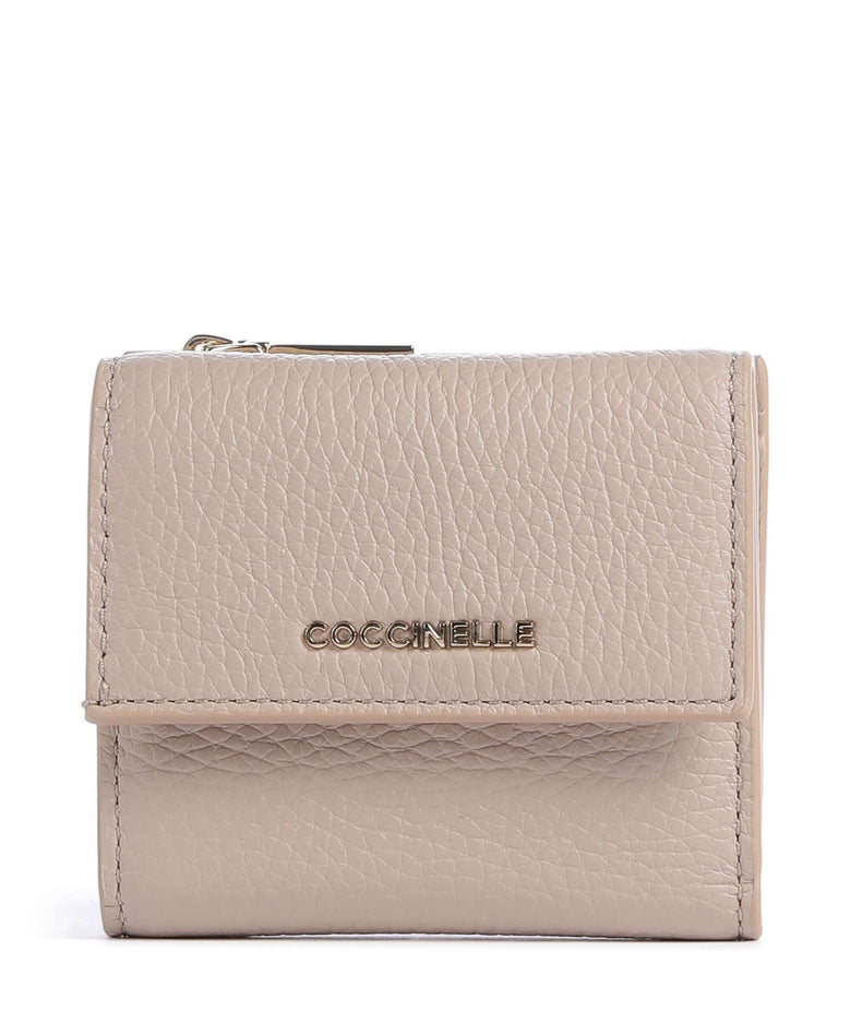 Coccinelle Metallic Soft Wallet rosette