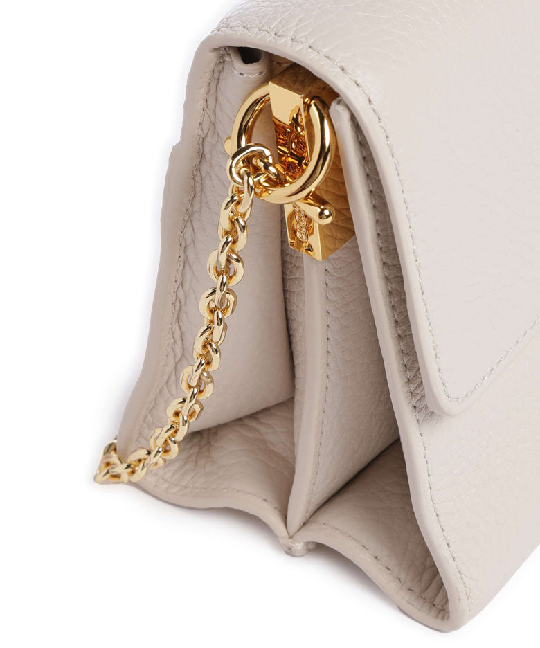Coccinelle Binxie Crossbody bag lambskin white