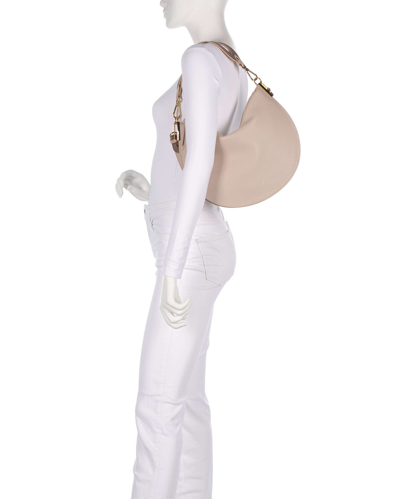 Coccinelle Sunup Hobo bag rosette/warm taupe