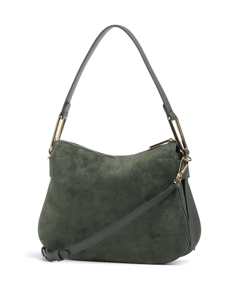 Coccinelle Magie Suede Hobo bag alga