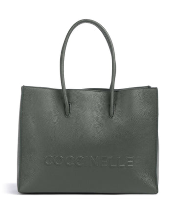 Coccinelle Myrtha Maxi Logo Shopper alga