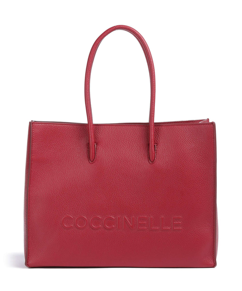 Coccinelle Myrtha Maxi Logo Tote bag sangria