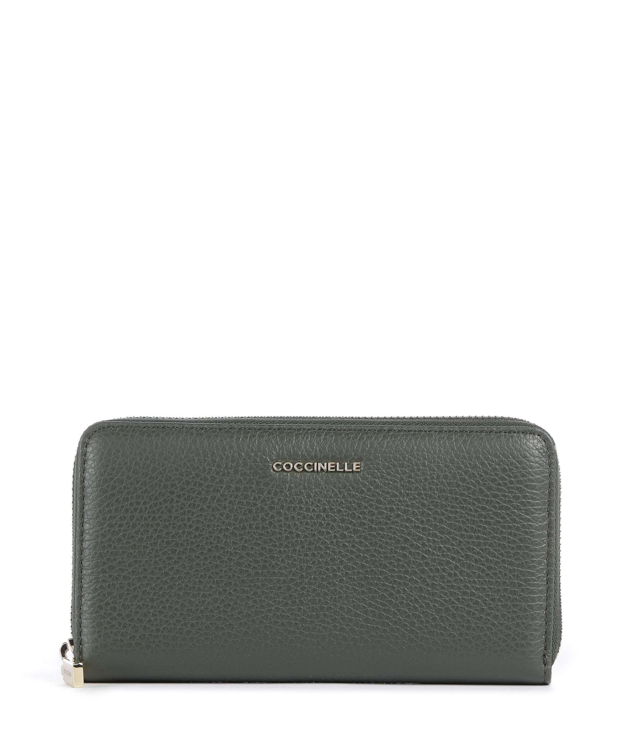 Coccinelle Metallic Soft Wallet alga
