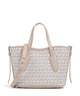 Coccinelle Never Without Bag Monogram Sac à main multicolour/blanco/rosette