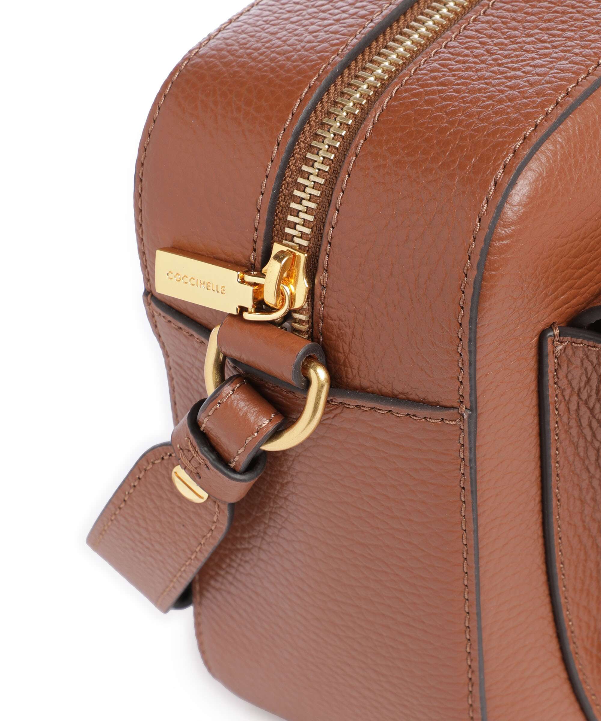 Coccinelle Beat Soft Crossbody bag cognac