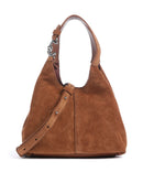Coccinelle C-Easy Suede Handtasche cognac
